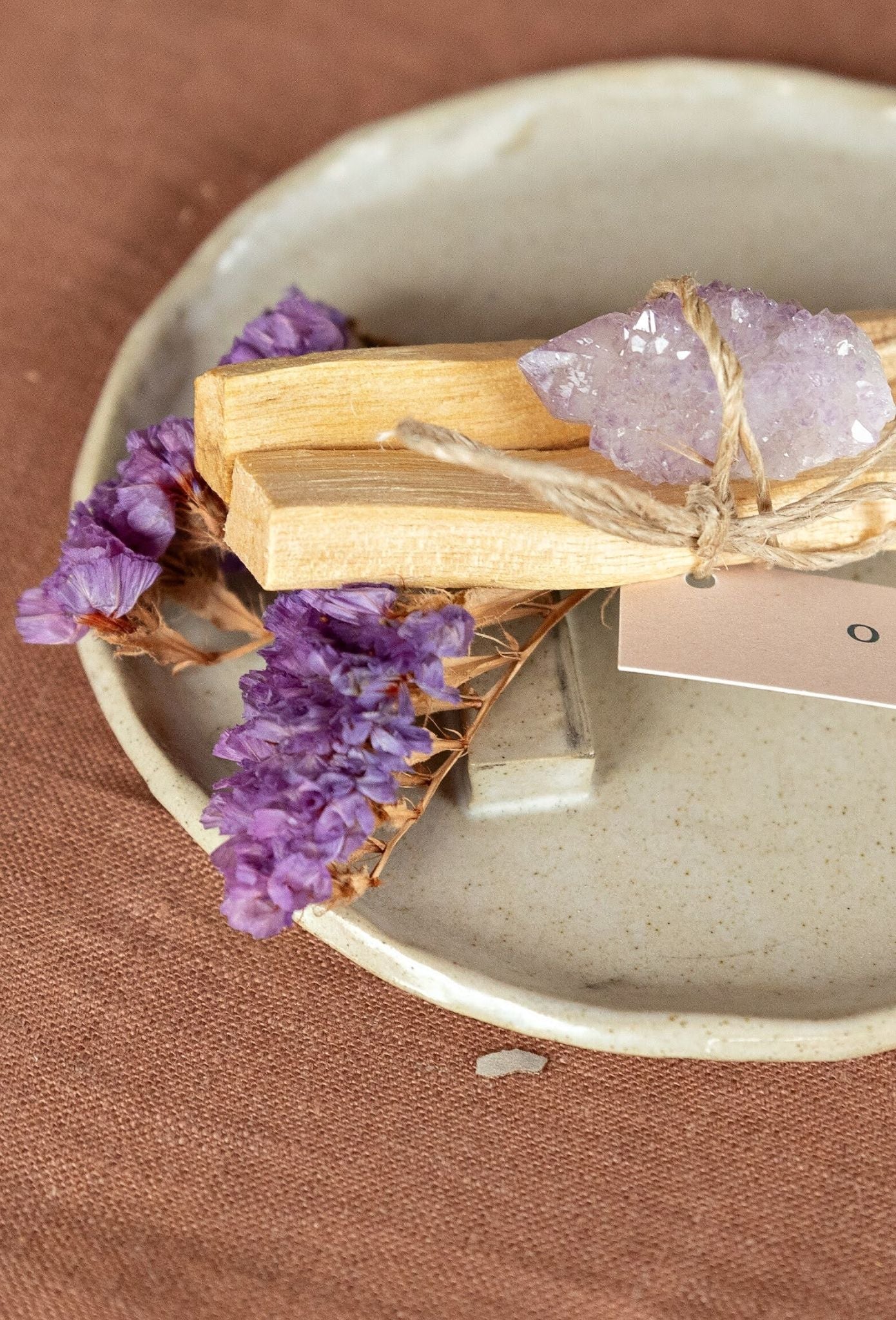 Sustainable Palo Santo bundled with Fairy Quartz