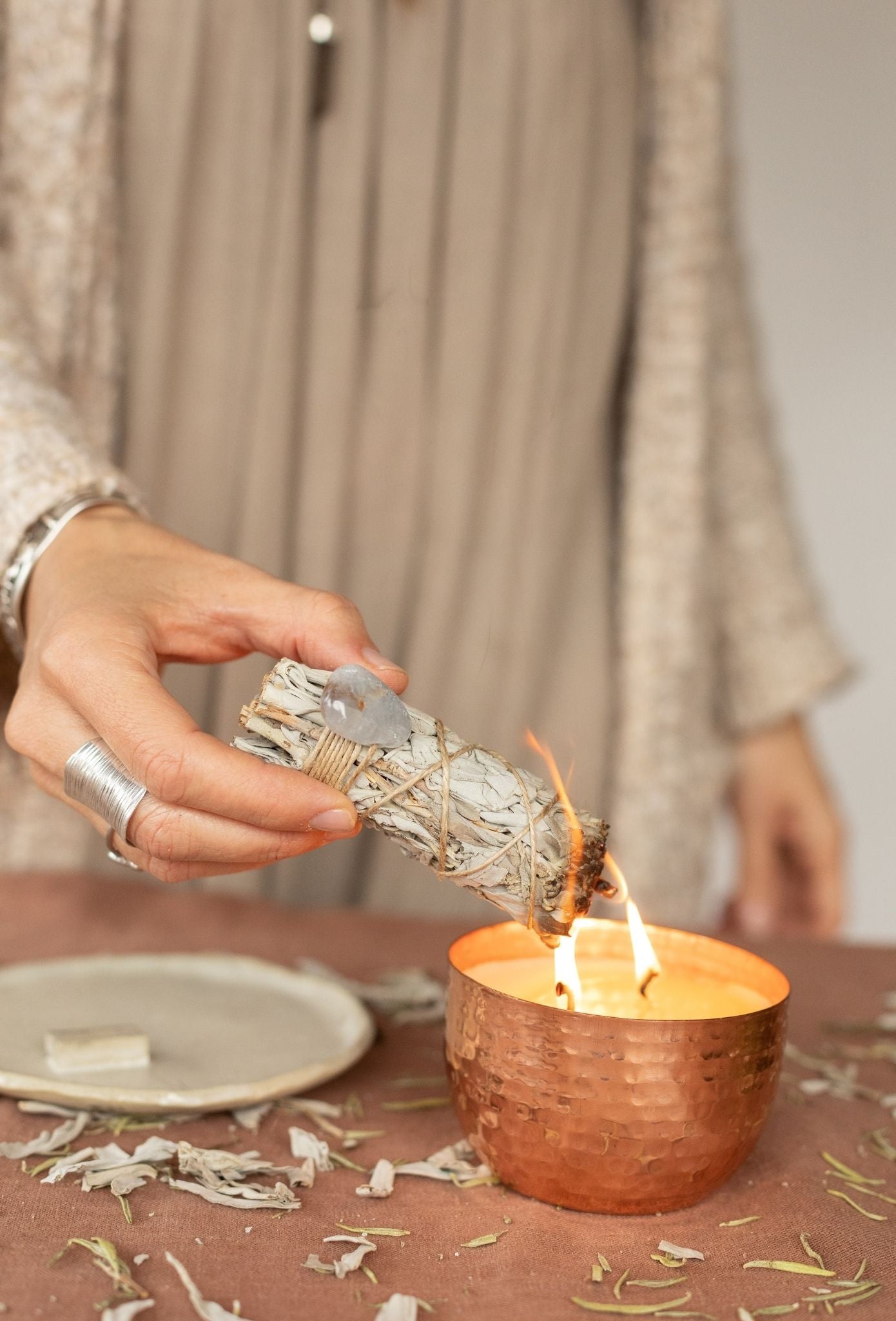 Incienso artesanal de Salvia Blanca - Ritual Incense
