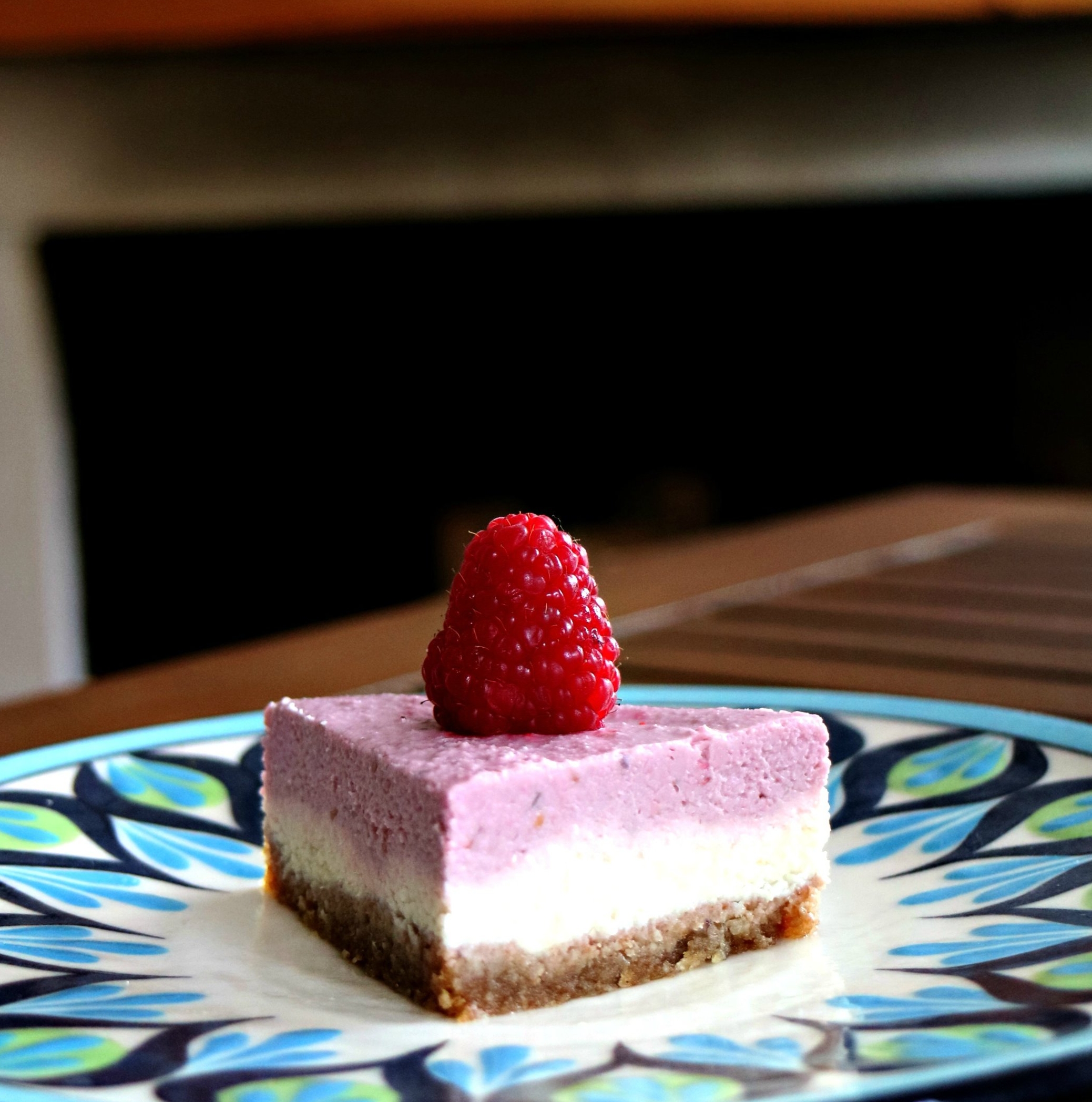 Cheesecake crudivegano de Frambuesas & Anacardos
