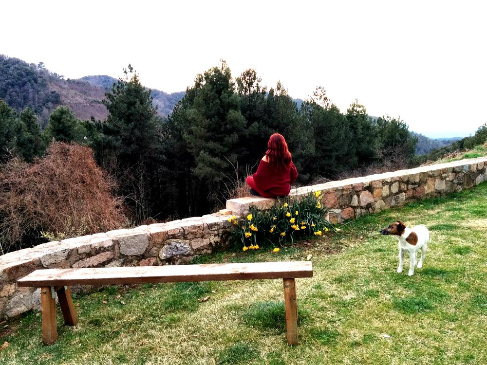 Carol meditando